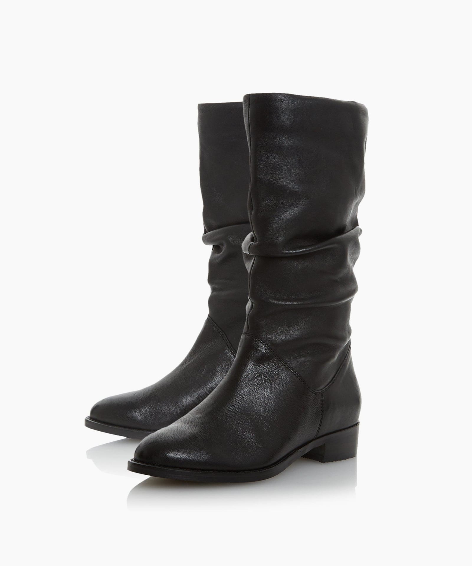 dune black calf boots