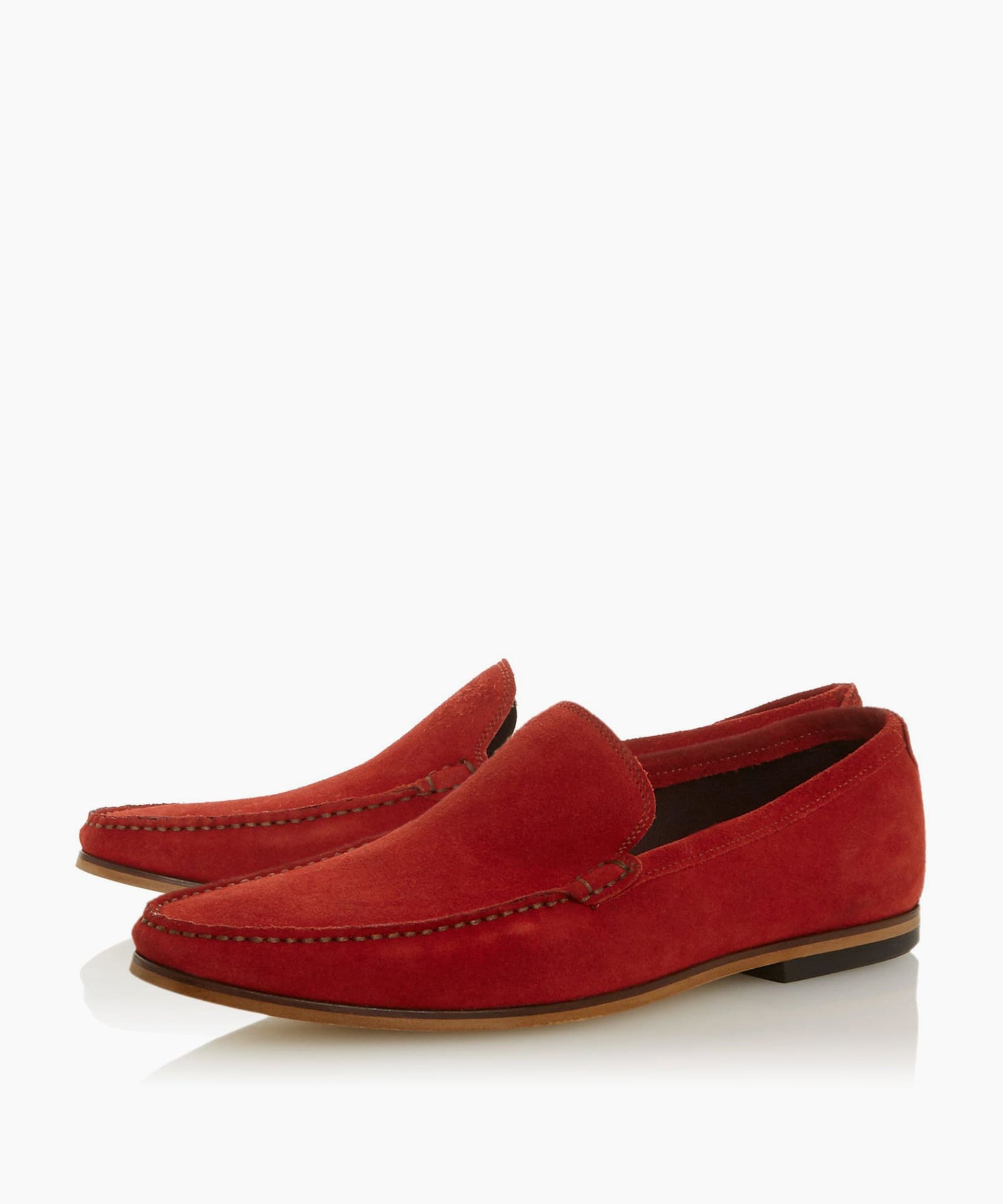 dune red loafers