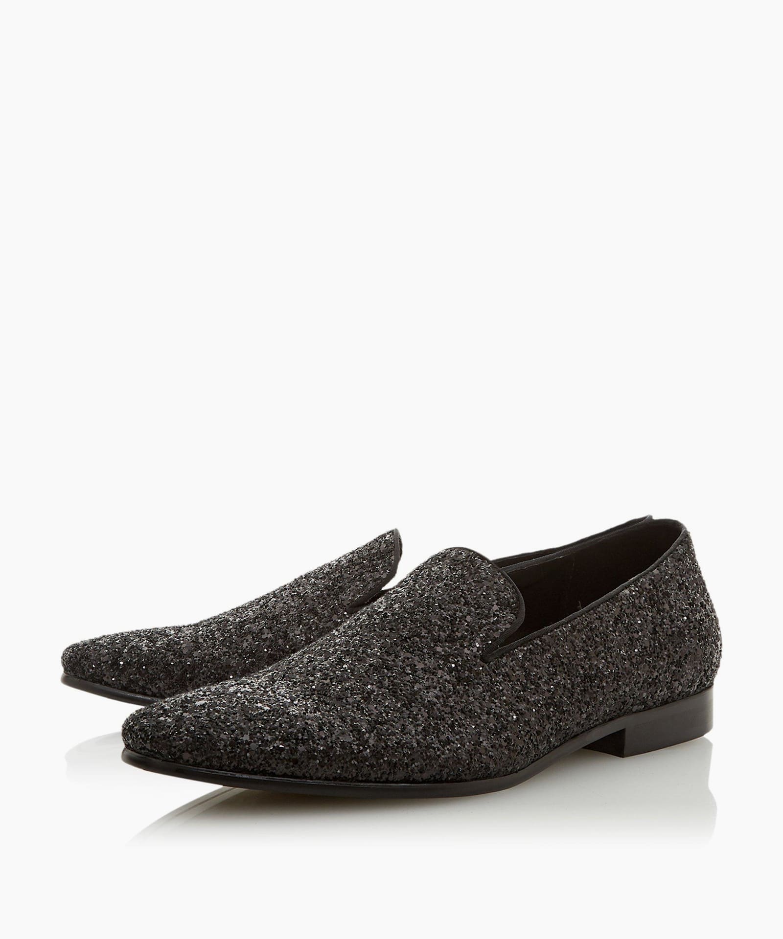 dune glitter loafers