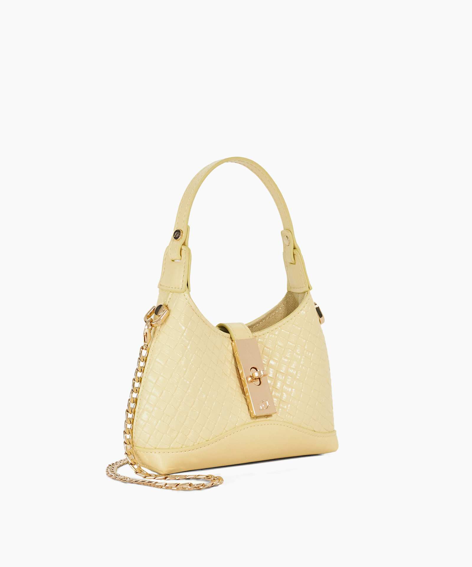 Supportive Turn Lock Micro Bag - yellow