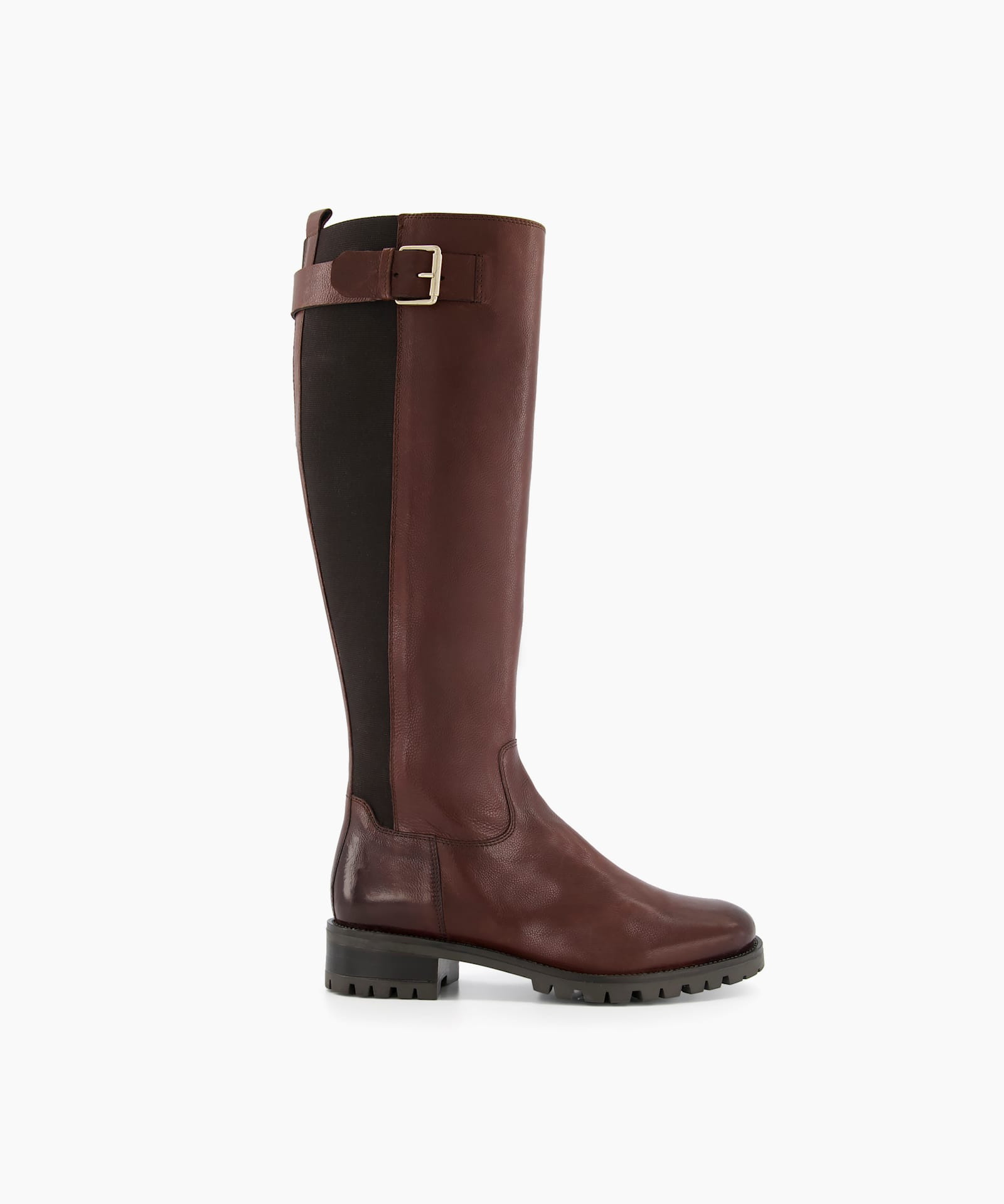 Dune long outlet brown boots