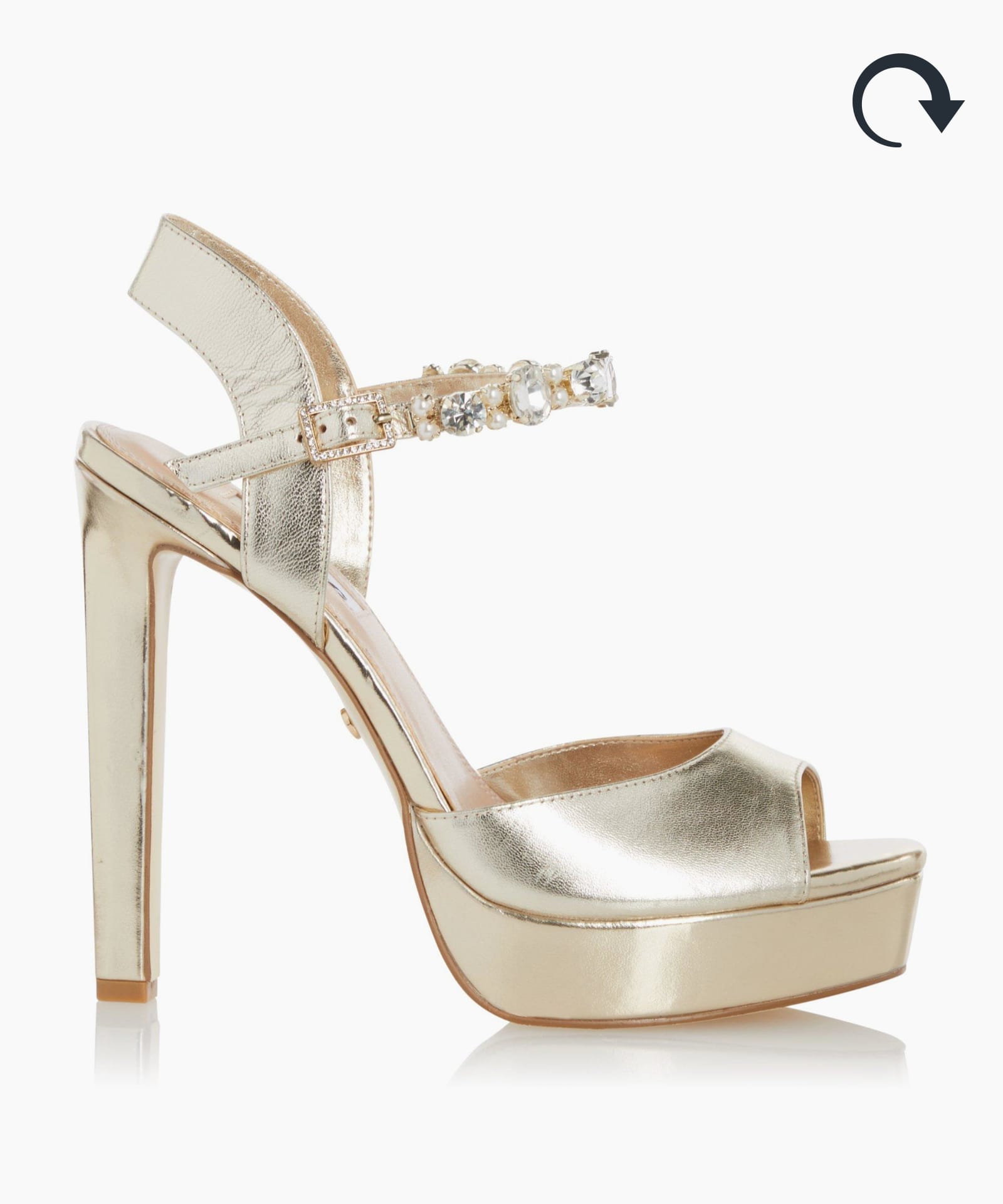 gold heeled shoes uk