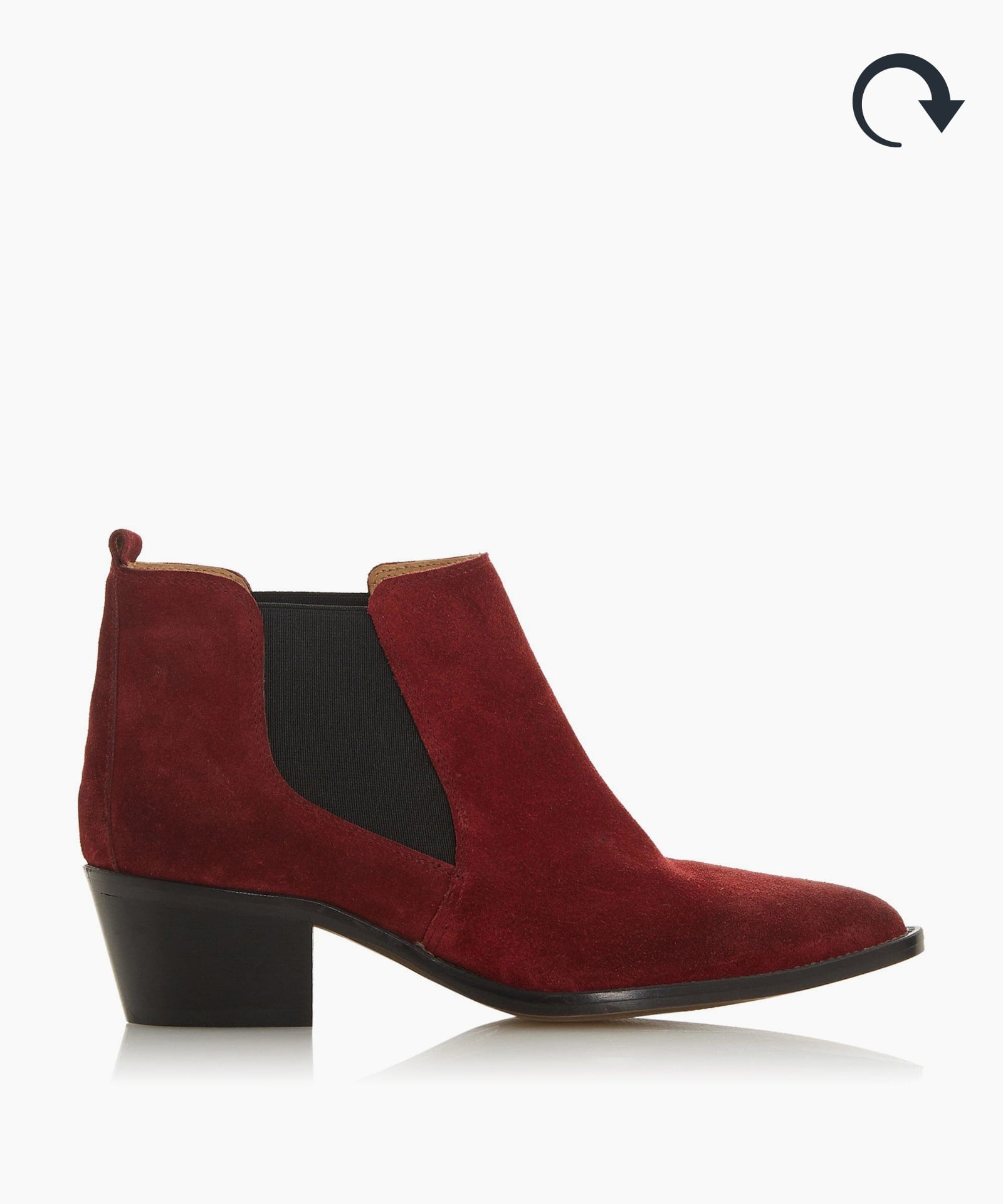 dune red suede boots