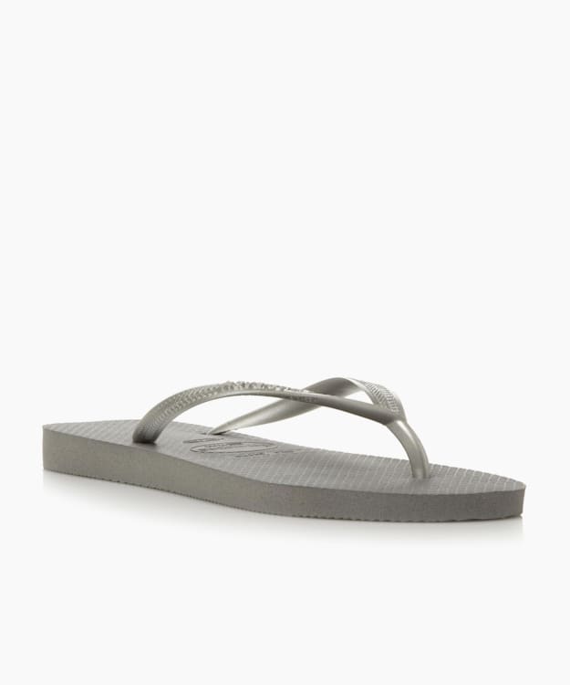 Slim Flip Flops - Silver