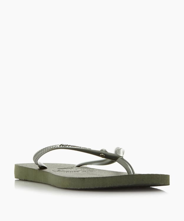 Swarovski Flip Flops - Khaki