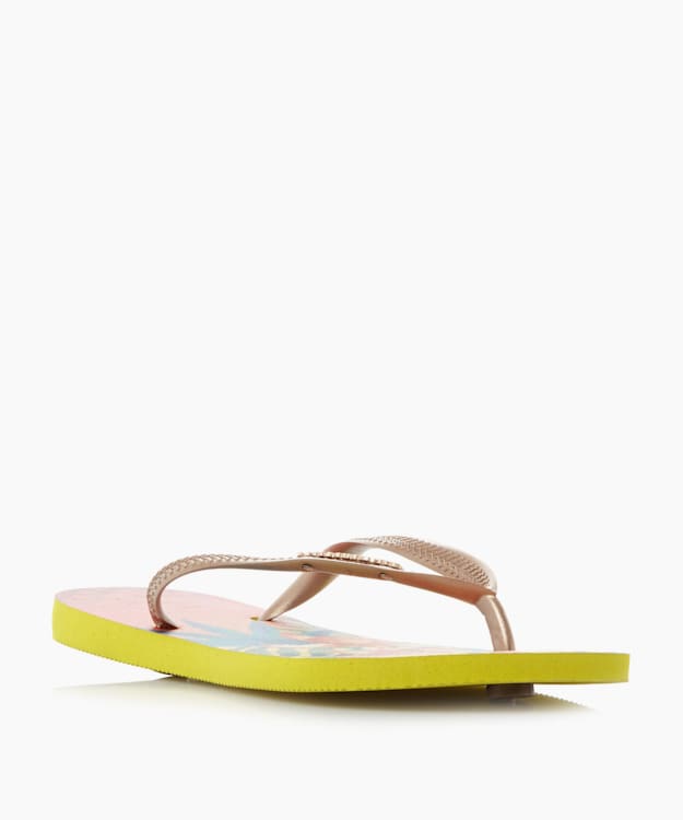 Slim Flip Flops - Yellow