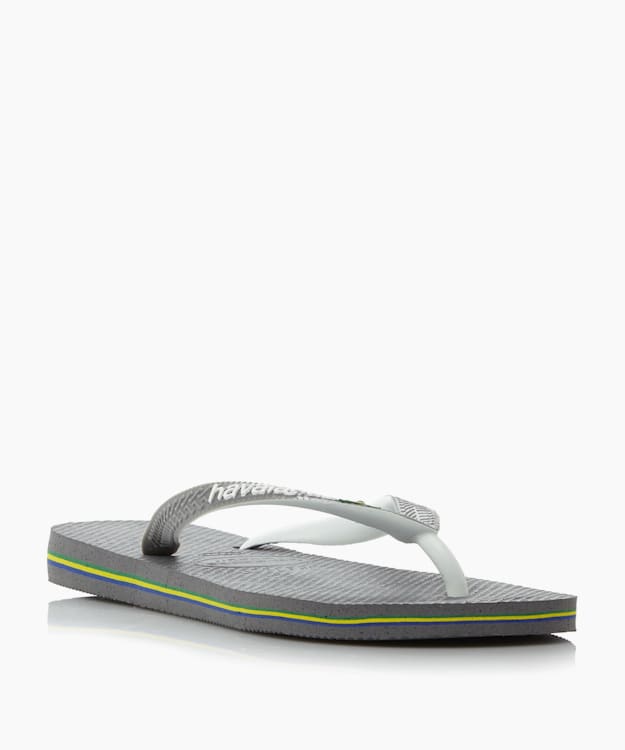 Brazil Flip Flops - Grey