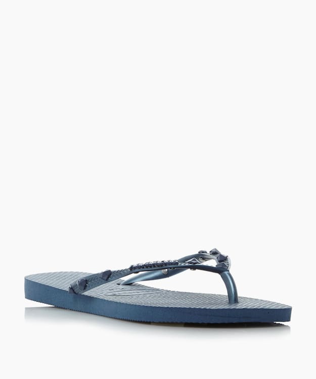 Charm Flip Flops - Blue