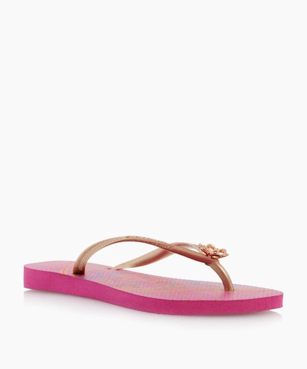 Charm Flip Flops - Pink