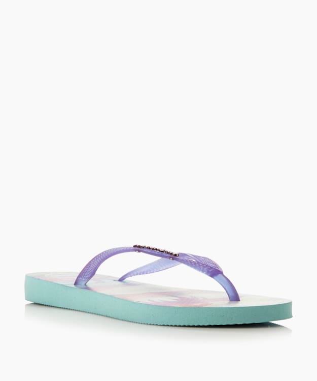 Fluoro Jelly Flip Flops - Purple