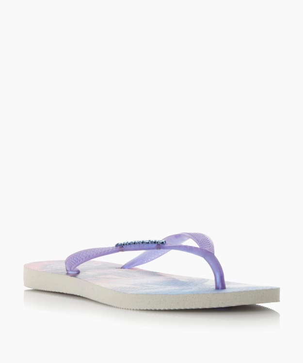 Fluoro Jelly Flip Flops - Purple