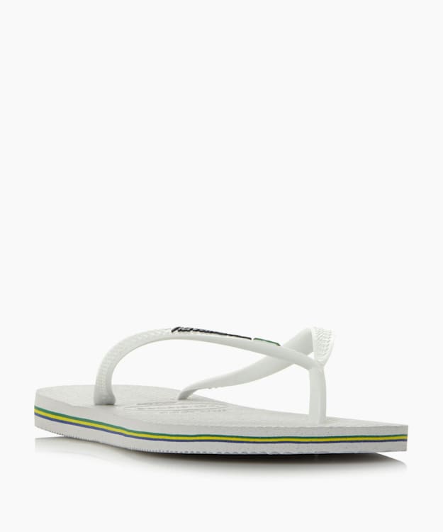 Brazil Flip Flops - White