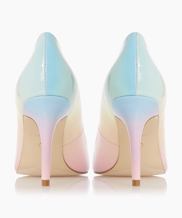 pastel rainbow heels