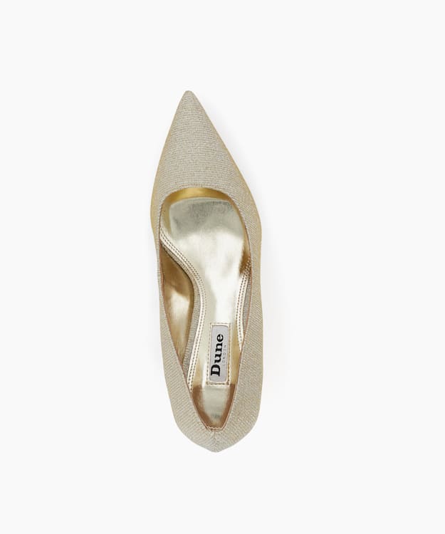 Dune gold hot sale flat shoes