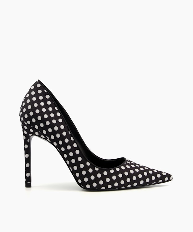 Polka dot hot sale chunky heels