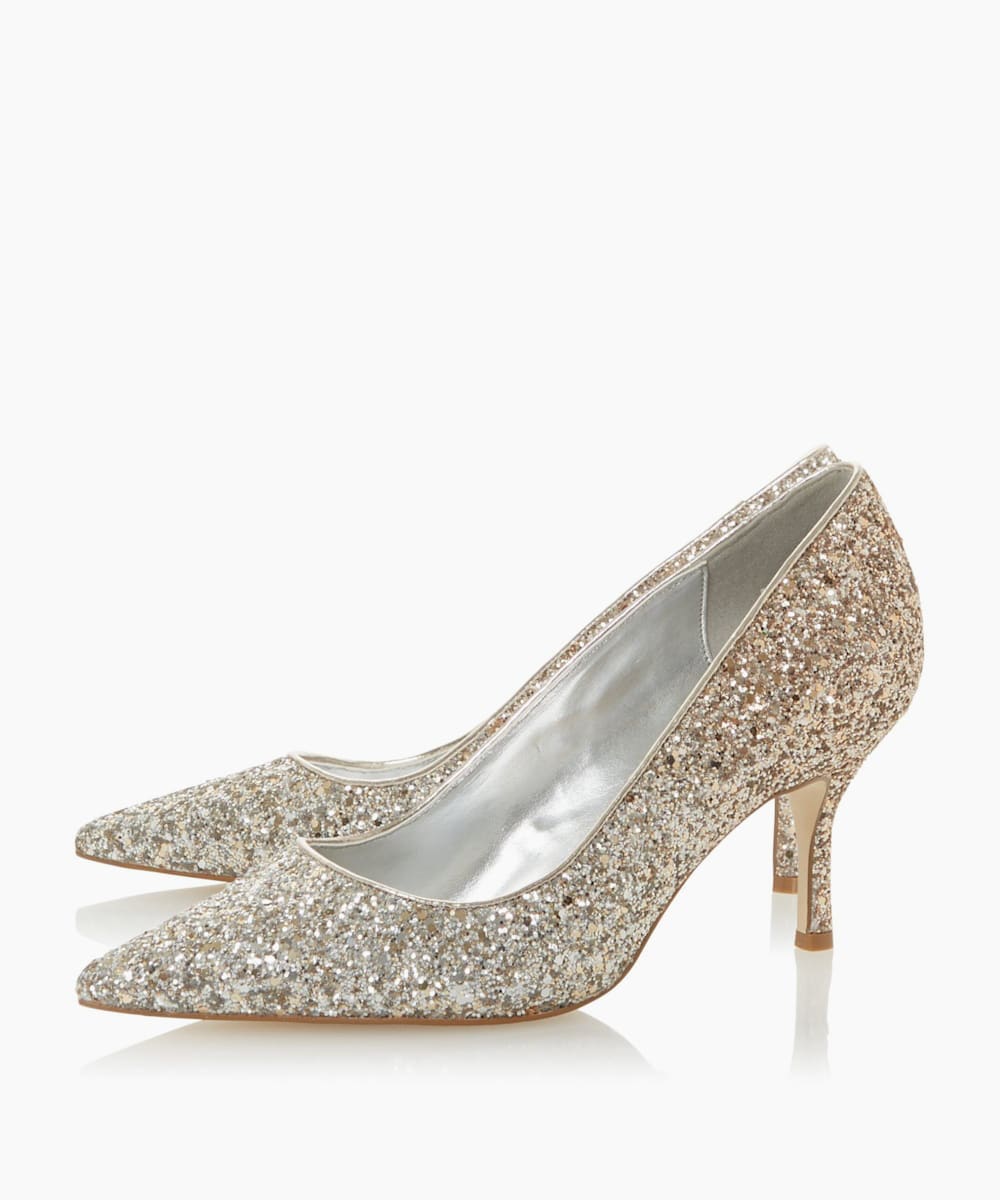 dune sparkly heels