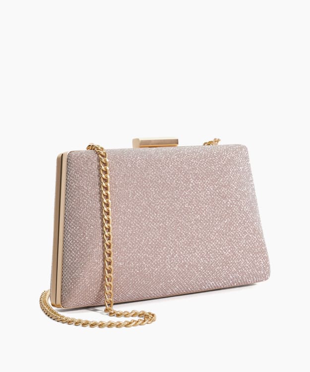 Rose gold 2025 box clutch bag