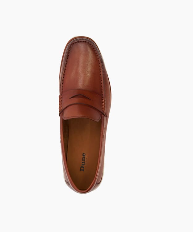 Dune barnacle leather driving on sale loafers