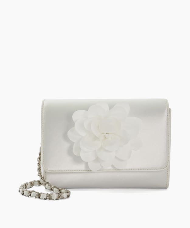 Womens white clutch bag sale