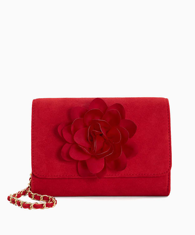 Red clutch bag on sale sale