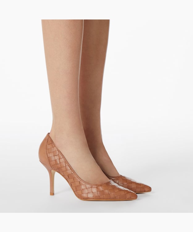 Dune Ladies Womens Bowe Woven Pointed Toe Mid Heel Court Shoes Stiletto Heel Dune Ladies Womens Bowe Woven Pointed Toe Mid Heel Court Shoes Stiletto Heel