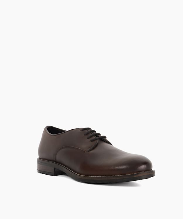 Brickton Brown Lace Up Round Toe Brogues Dune London