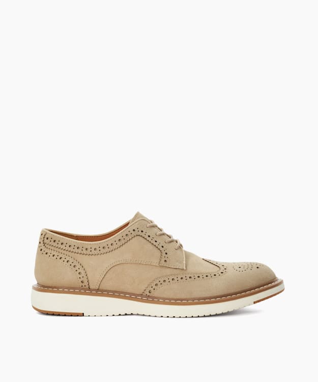 Mens tan suede on sale brogues