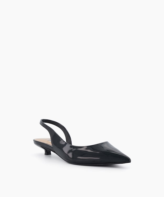 Dune black sales slingback shoes