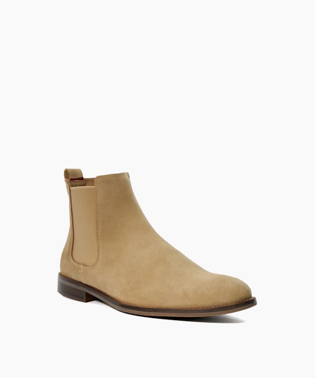 Mens stone suede chelsea boots sale