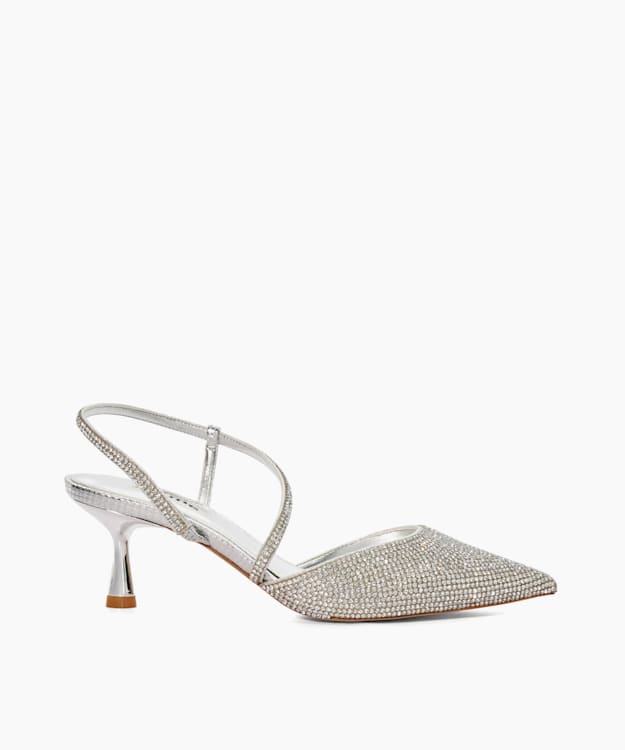 Dune silver shoes and bag on sale