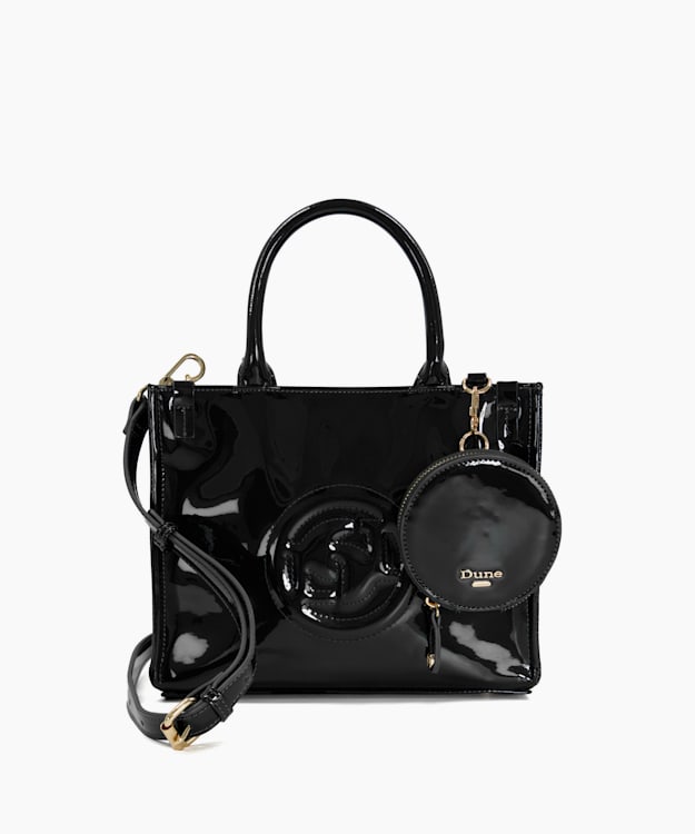 Black patent outlet bags sale