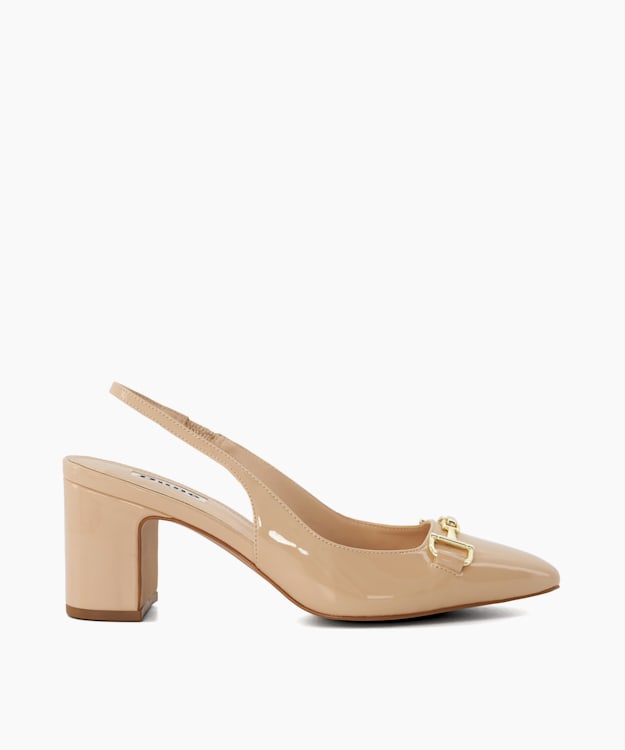 Darla V Sling Back Block Heel - Blush