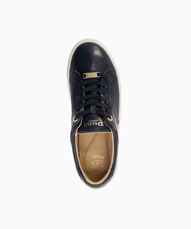 Dune London - Scarpe flatform con lacci nero lucido