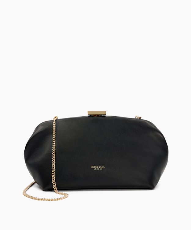 Dune black hot sale clutch bag