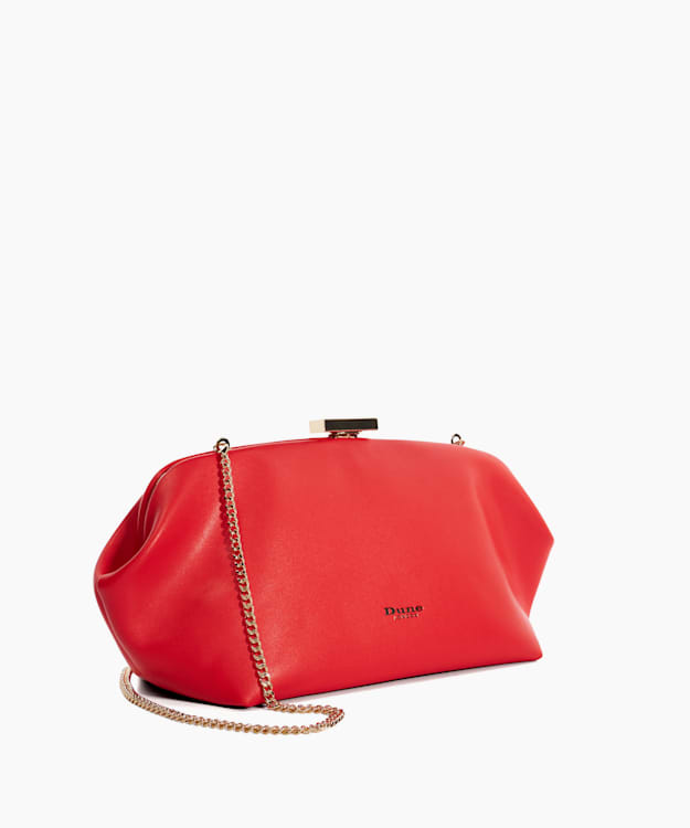 Dune red store clutch bag