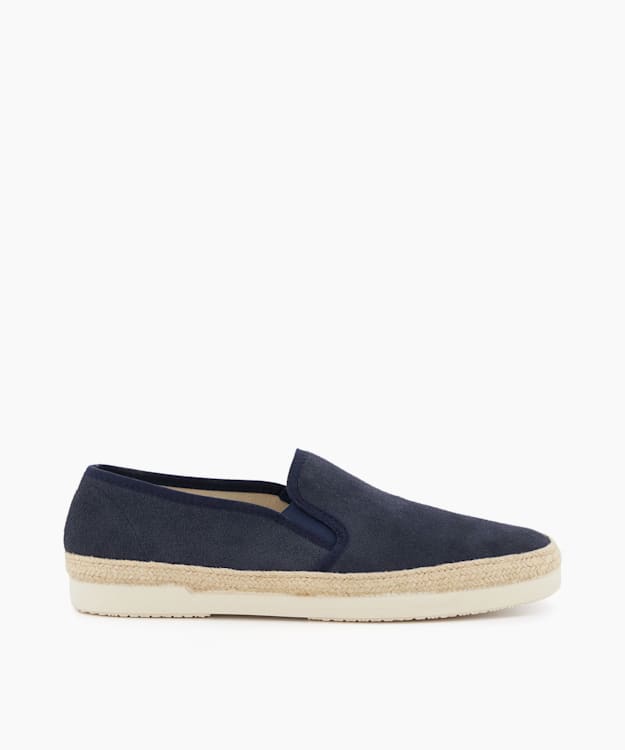 Fall Navy, Casual Suede Espadrilles | Dune London