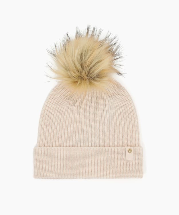 Finland Cream, Cashmere Mix Beanie Hat | Dune London