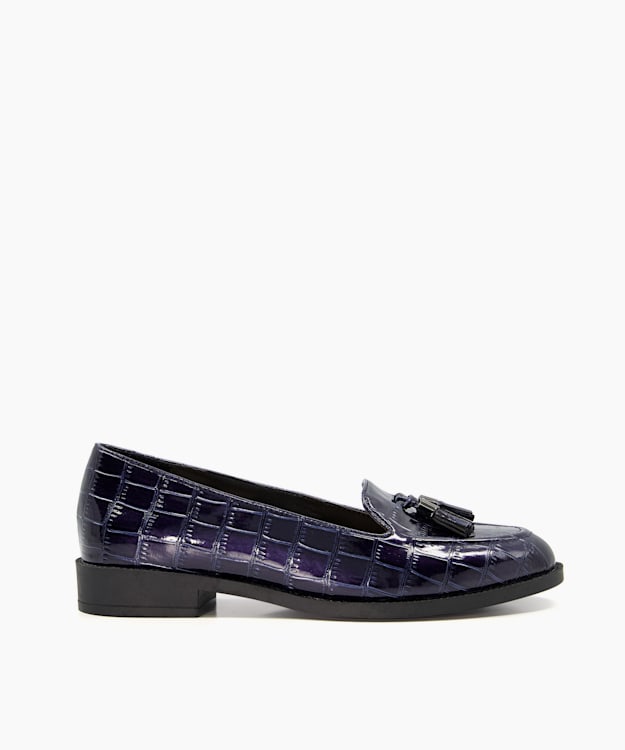 Navy store loafers womens