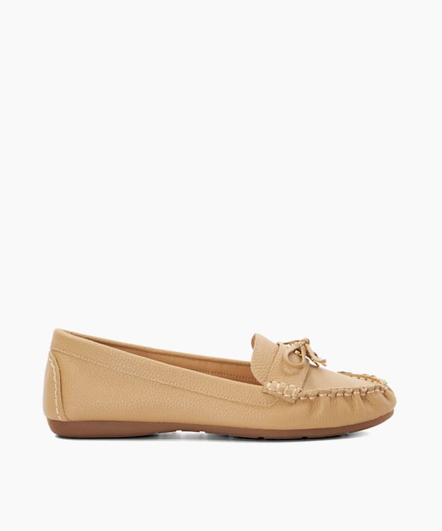 Dune womens tan store loafers