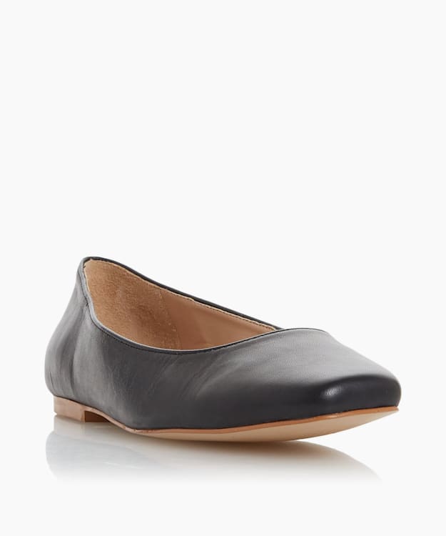 dune black ballet pumps
