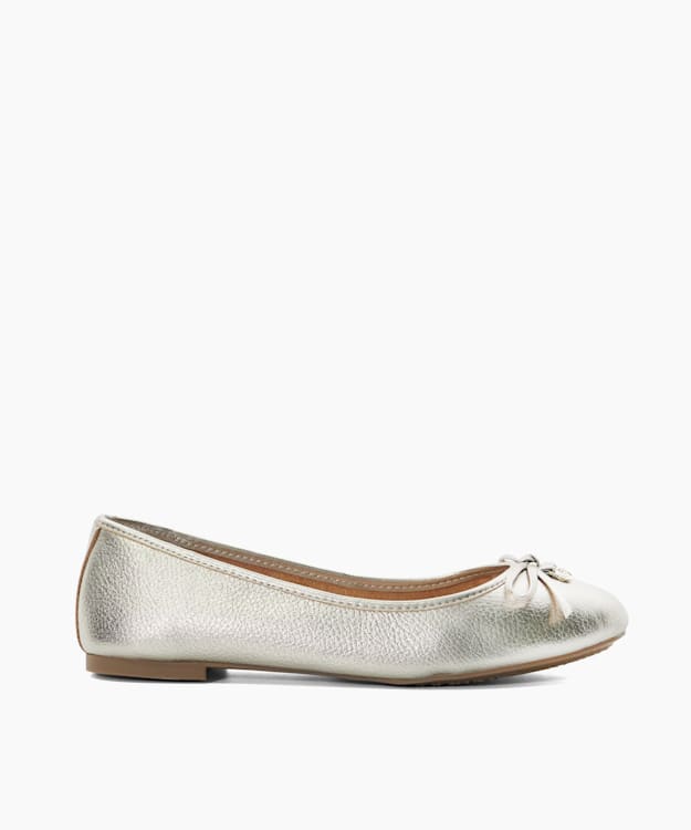 Metallic discount ballet pumps