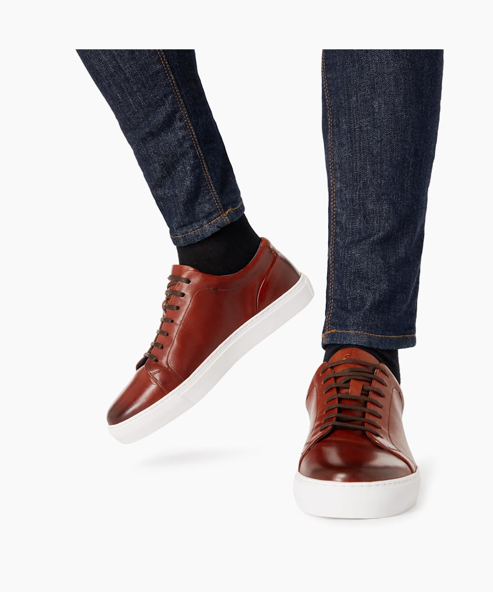 Mens Shoes Lace-ups Oxford shoes for Men Brown Oliver Sweeney London Hayle Leather Shoes in Cognac 