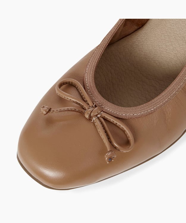 camel ballet pumps