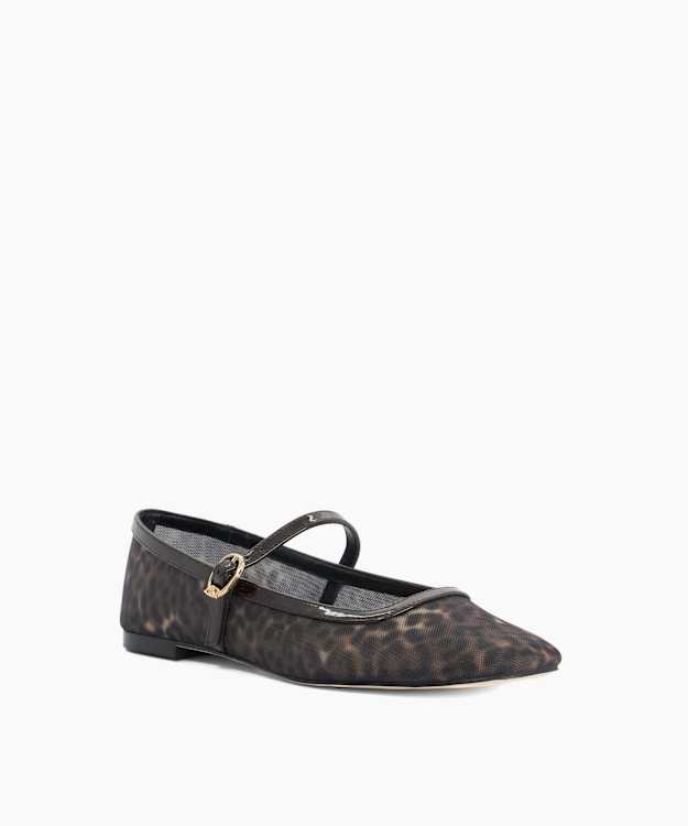 Mocassini Leopardo Mary Jane Con Fibbia Dorata – Ballerine Square Toe Comode Per Tutti I Giorni - 3