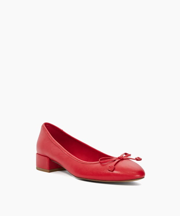 Red store ballet heels