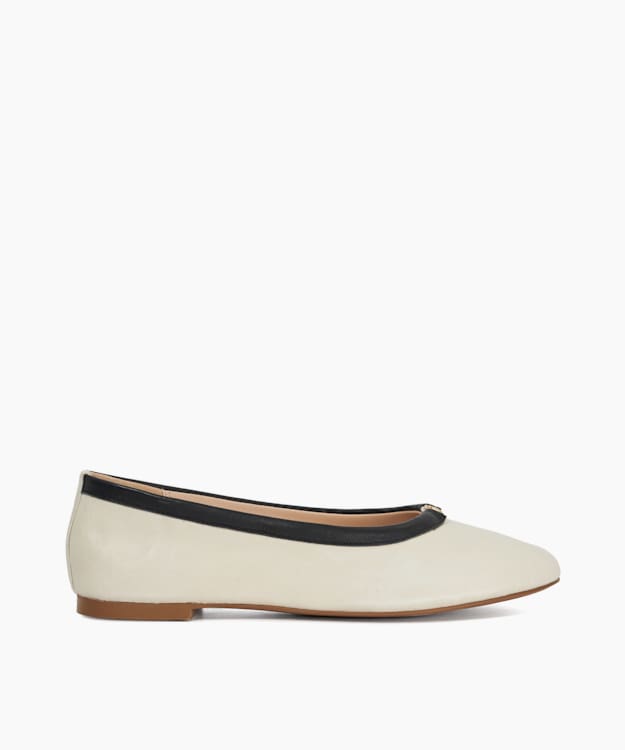 Dune London Highest フラットシューズ Highest Black, Toe Cap Ballet Pump | Dune London