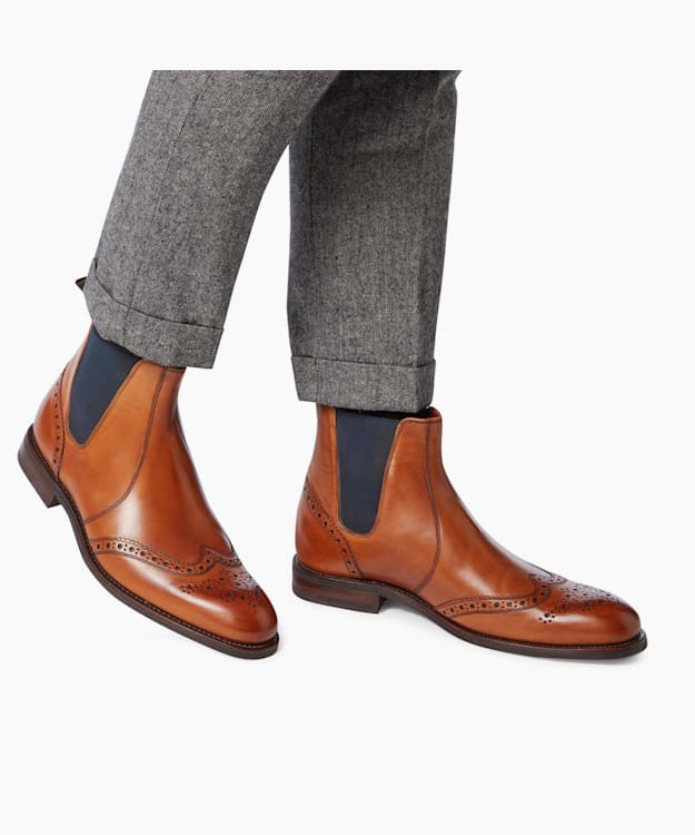 Loake hoskins clearance brogue chelsea boots