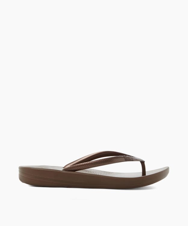 Bronze on sale flip flops