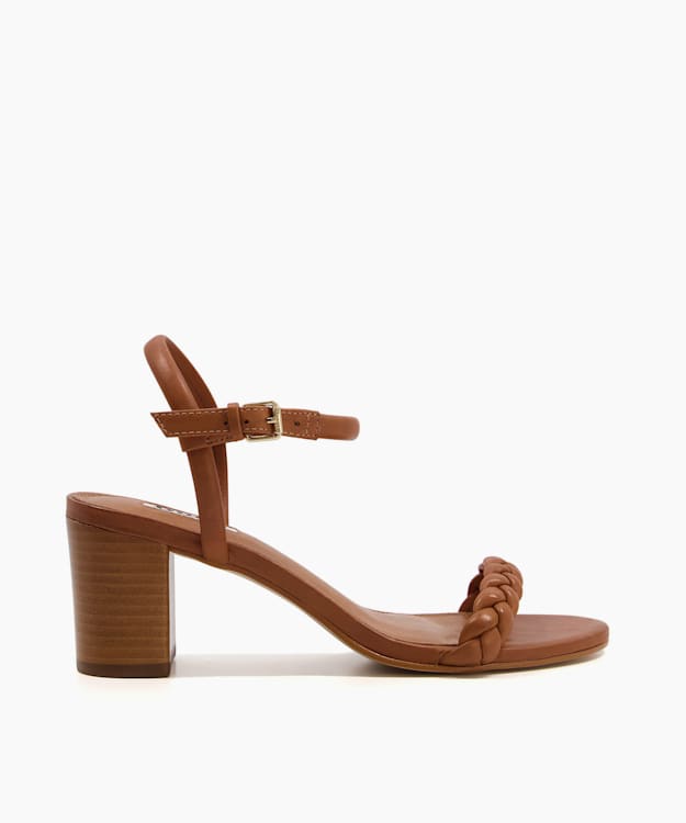 Womens tan best sale heeled sandals