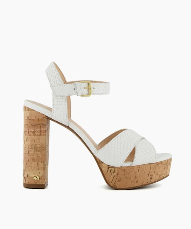 White sandals on clearance sale